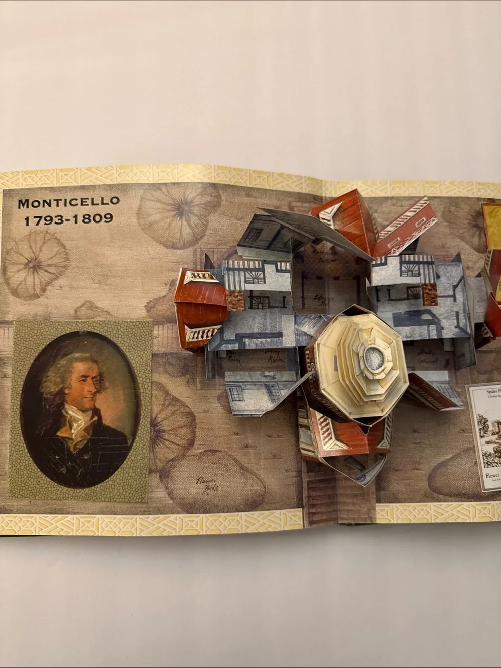 Great American Houses and Gardens Pop-Up Book - Blue/Gold Cover
